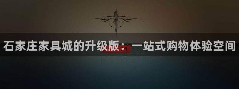 安信12网页版：石家庄家具城的升级版：一站式购物体验空间